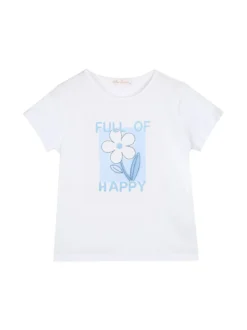 Miss Bellina Completo 3 pezzi da bambina con strass e zip - azzurro