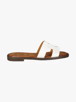 Miss Desiree Ciabatte donna con plantare in pelle - bianco