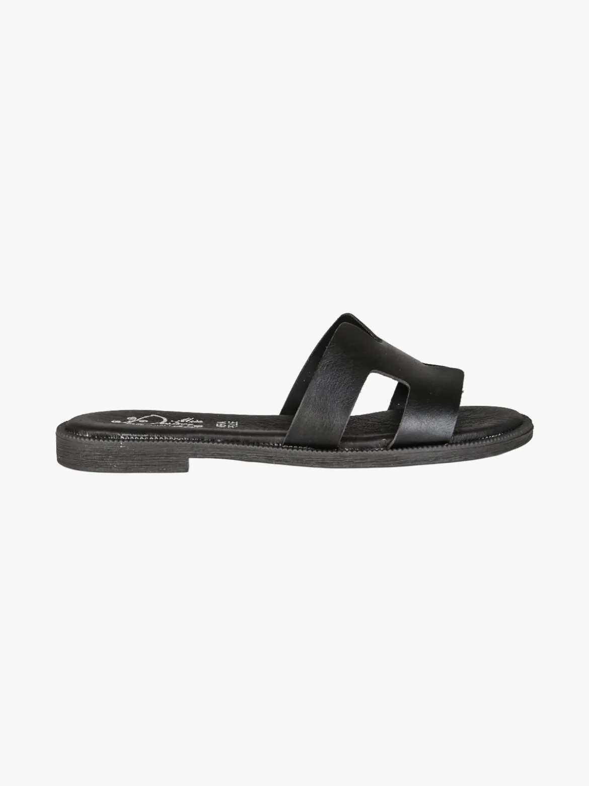 Miss Desiree Ciabatte donna con plantare in pelle - nero
