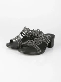 Miss Desiree Ciabatte donna con tacco e strass