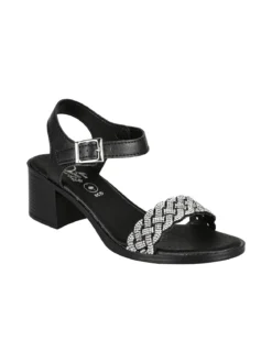 Miss Desiree Sandali da donna con strass e tacco largo