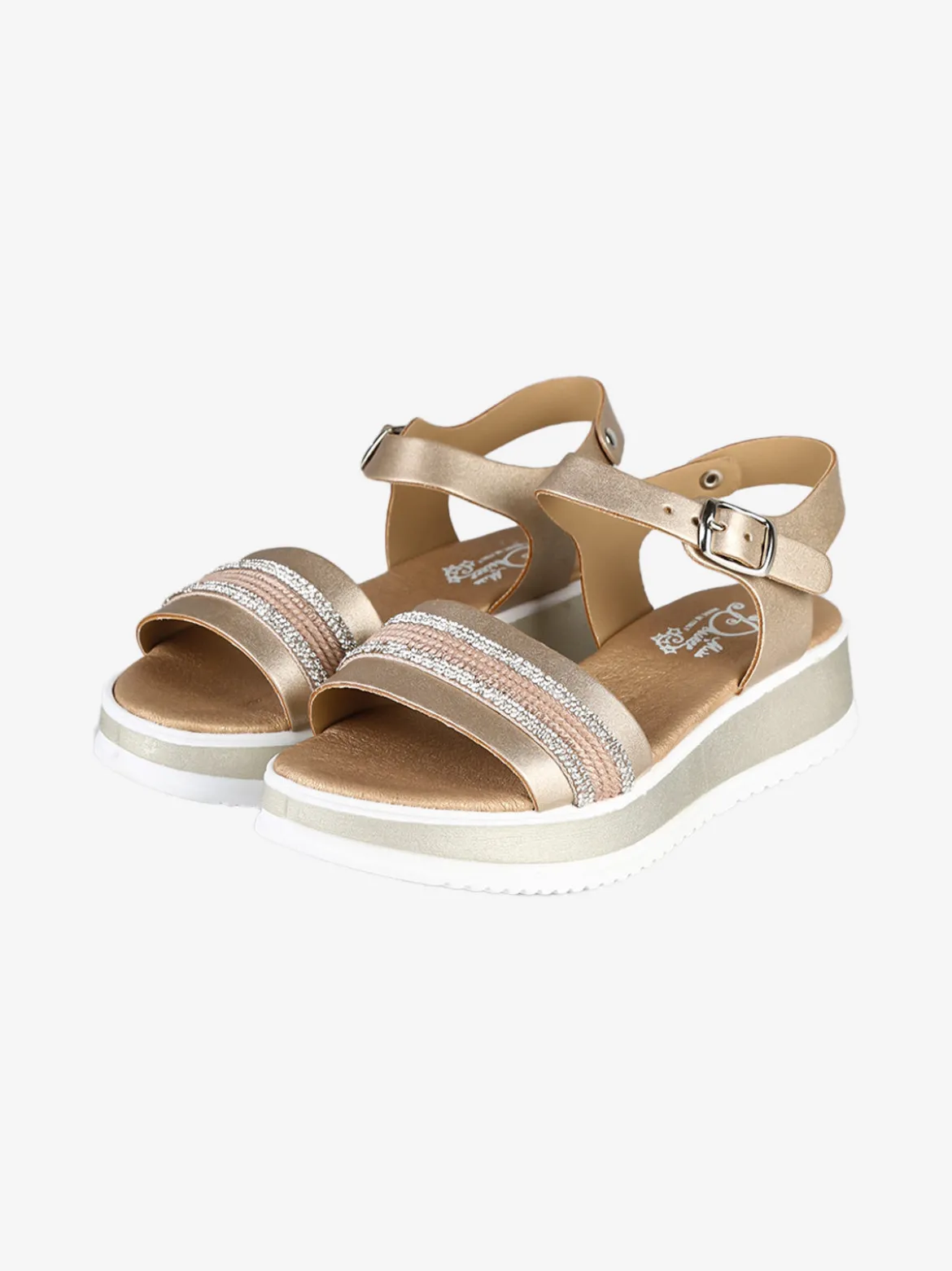 Miss Desiree Sandali da ragazza con strass e platform