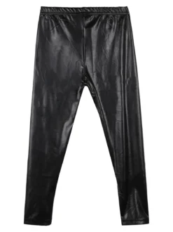 Miss Image Leggings da bambina in ecopelle