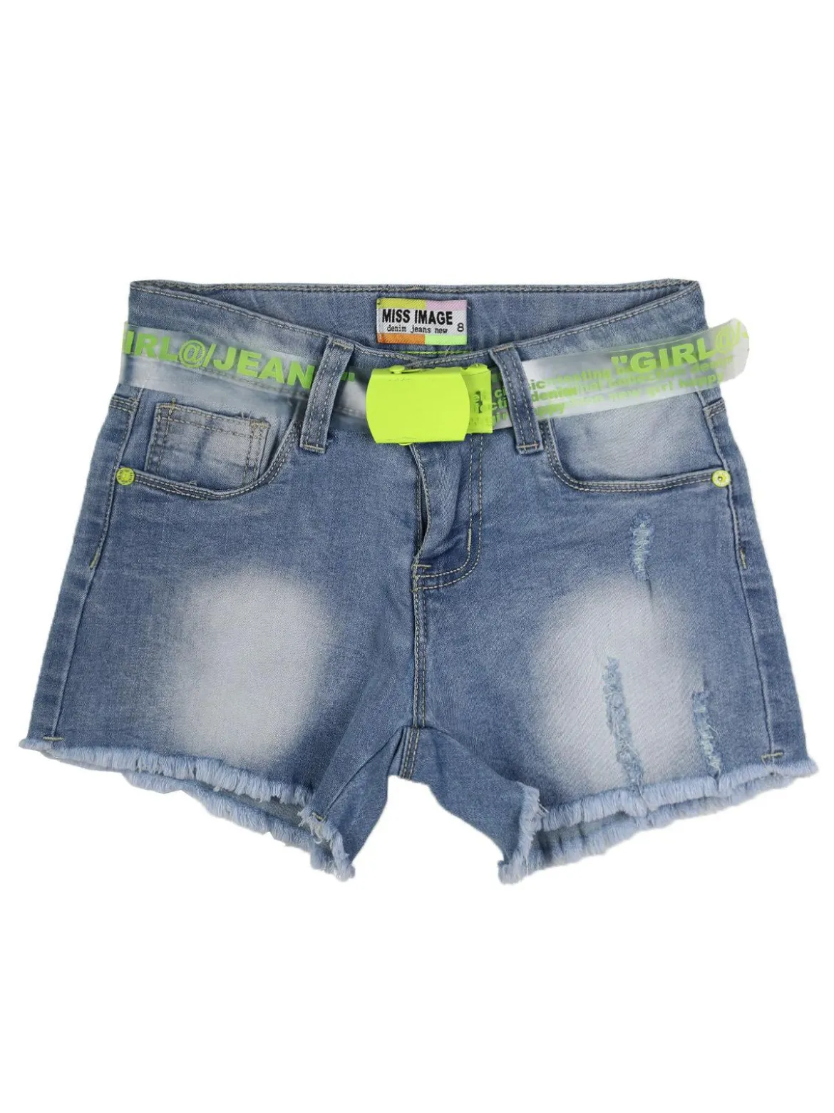 Miss Image Shorts in jeans sfrangiati