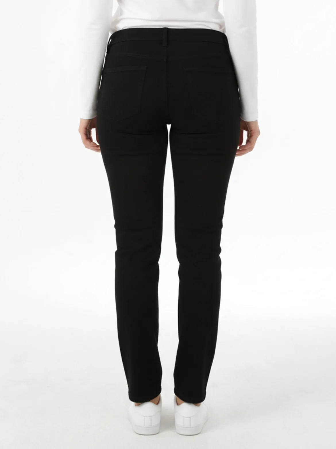 Miss Natalie Pantaloni donna jeans push-up taglie grandi - nero