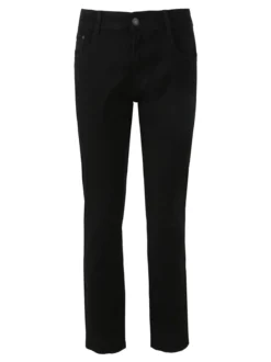 Miss Natalie Pantaloni donna jeans push-up taglie grandi - nero