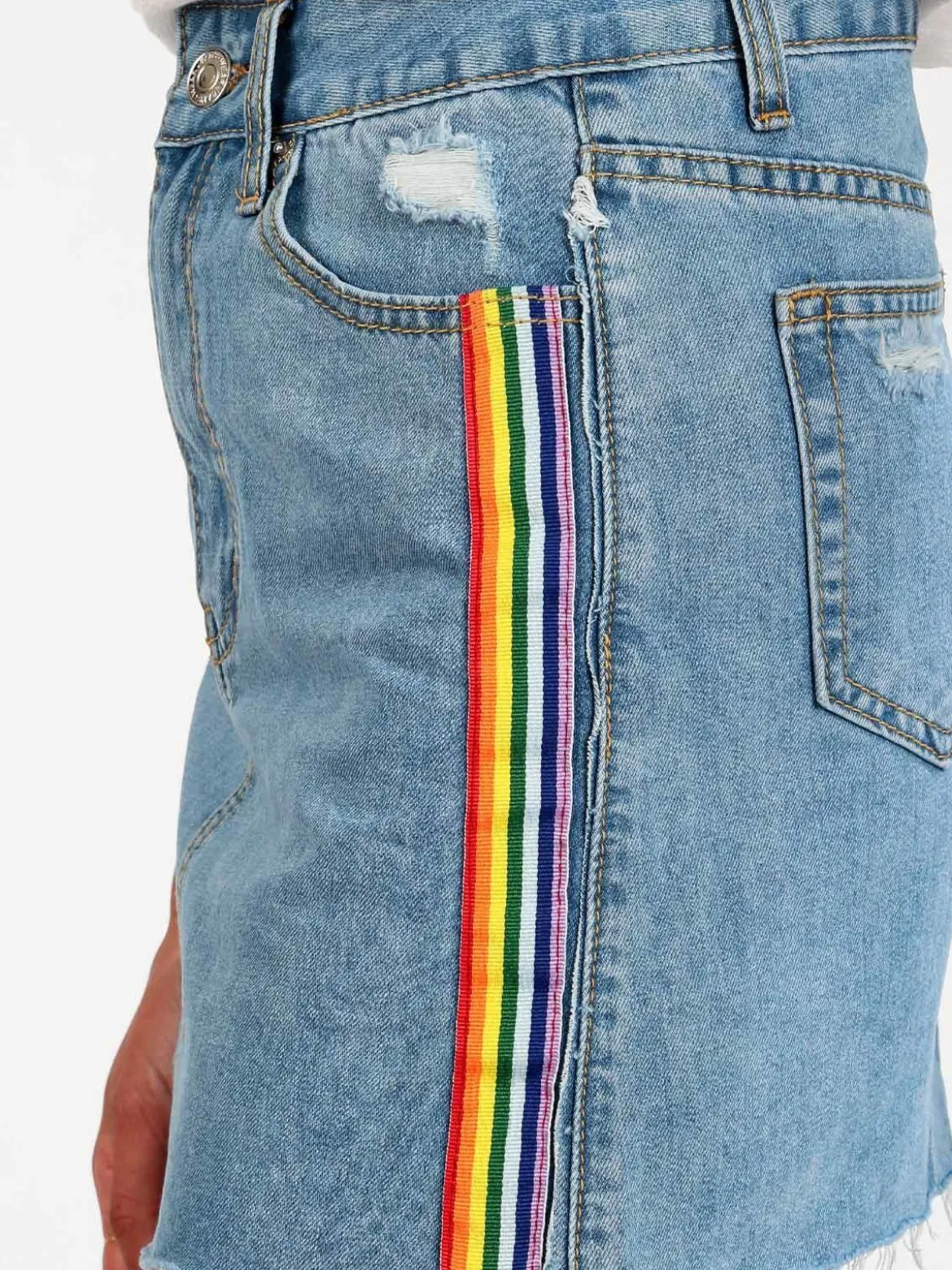 Miss Two Gonna corta in jeans