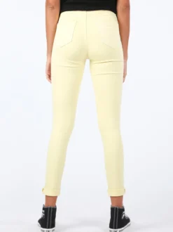 Miss Two Pantaloni gialli a vita alta