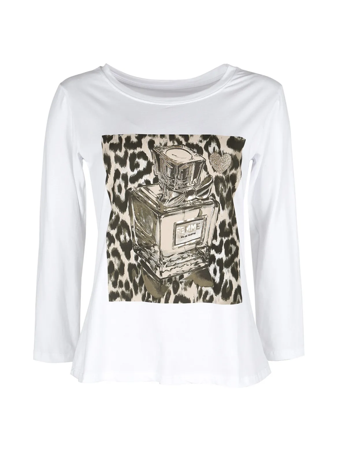 Mitica&Co. T-shirt donna a maniche lunghe in cotone
