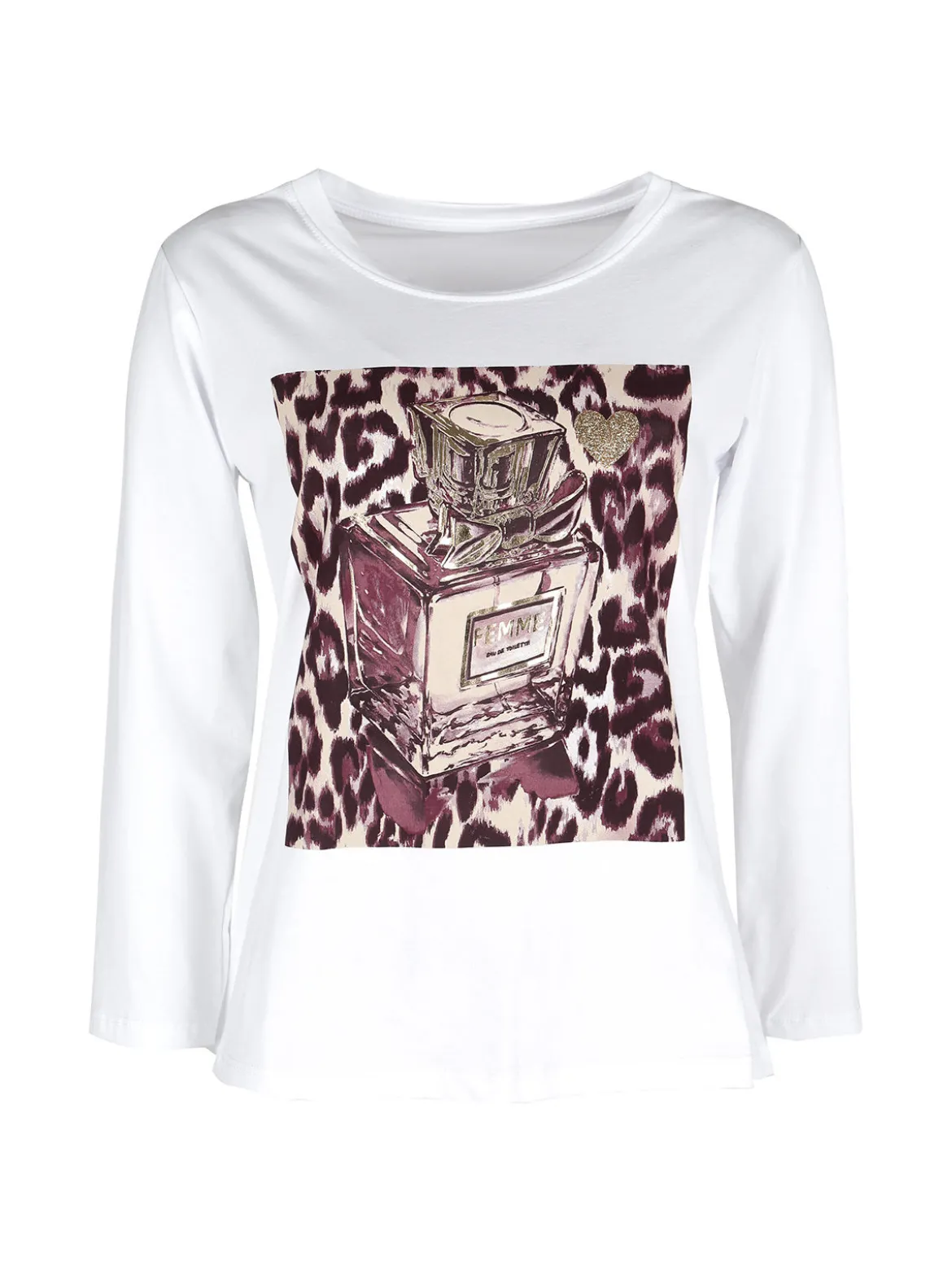 Mitica&Co. T-shirt donna a maniche lunghe in cotone