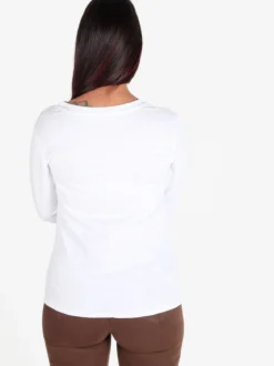 Mitica&Co. T-shirt donna a maniche lunghe in cotone