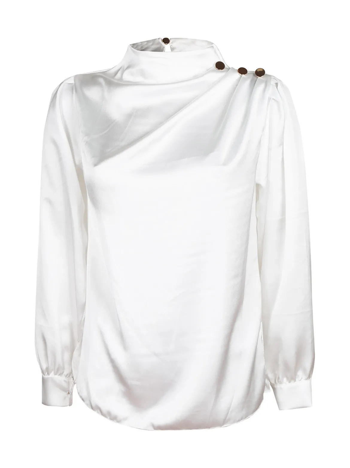 Moda Fashion Blusa in simil seta da donna