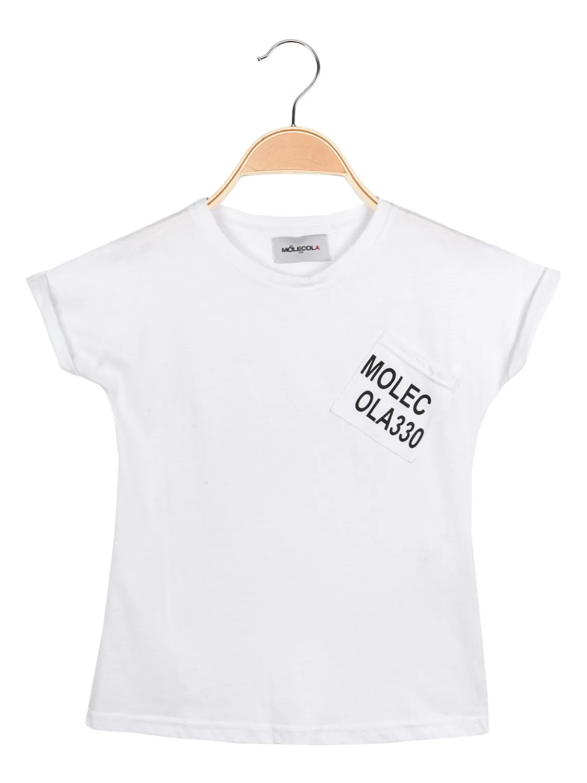 Molecola T-shirt in cotone con taschino