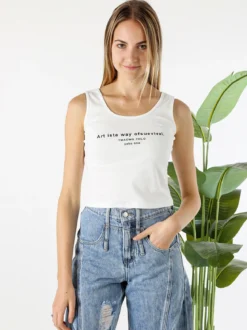 Monique Camicia donna a maniche lunghe con top in coordinato - bianco