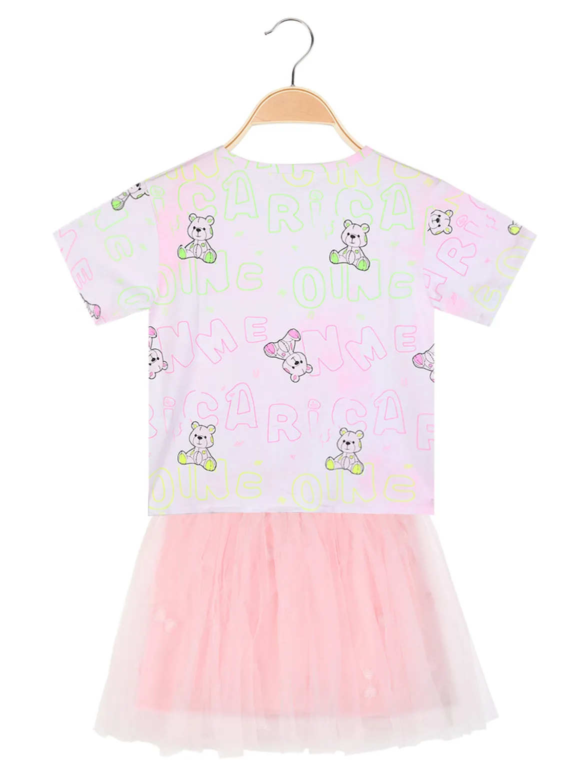 Mono Star Completo da bambina gonna in tulle + t-shirt