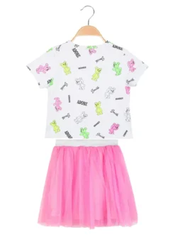 Mono Star Completo da bambina t-shirt + gonna in tulle