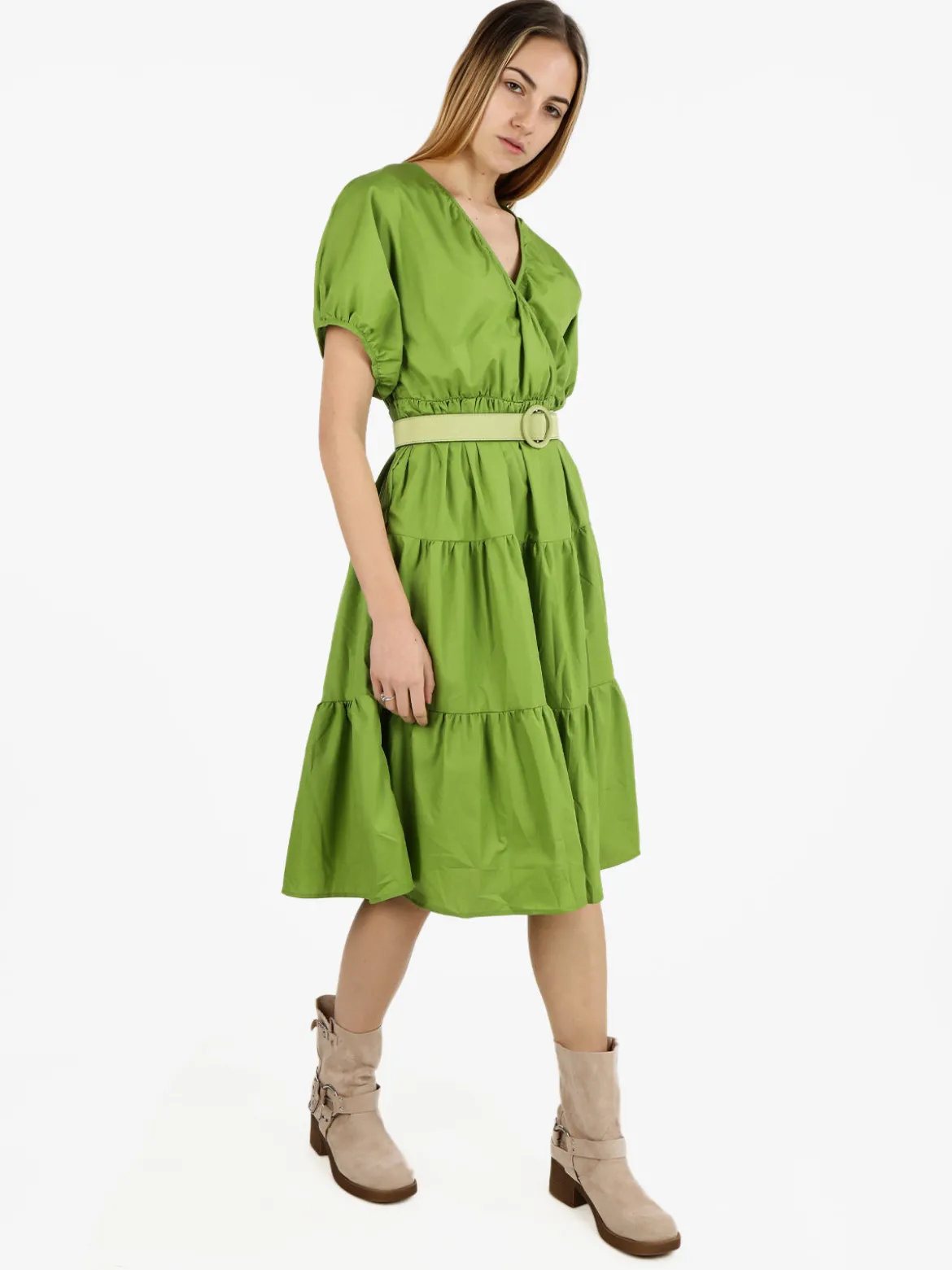 Monte Cervino Abito donna a maniche corte in misto cotone