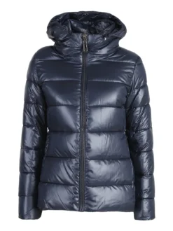 Monte Cervino Giubbotto donna con cappuccio e zip - blu scuro