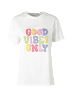 Monte Cervino T-shirt donna in cotone con stampa colorate - rosa