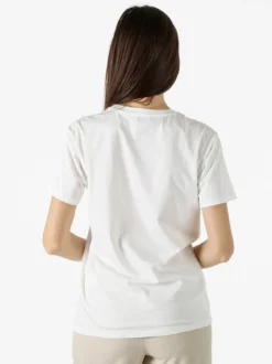 Monte Cervino T-shirt donna in cotone con stampa - giallo