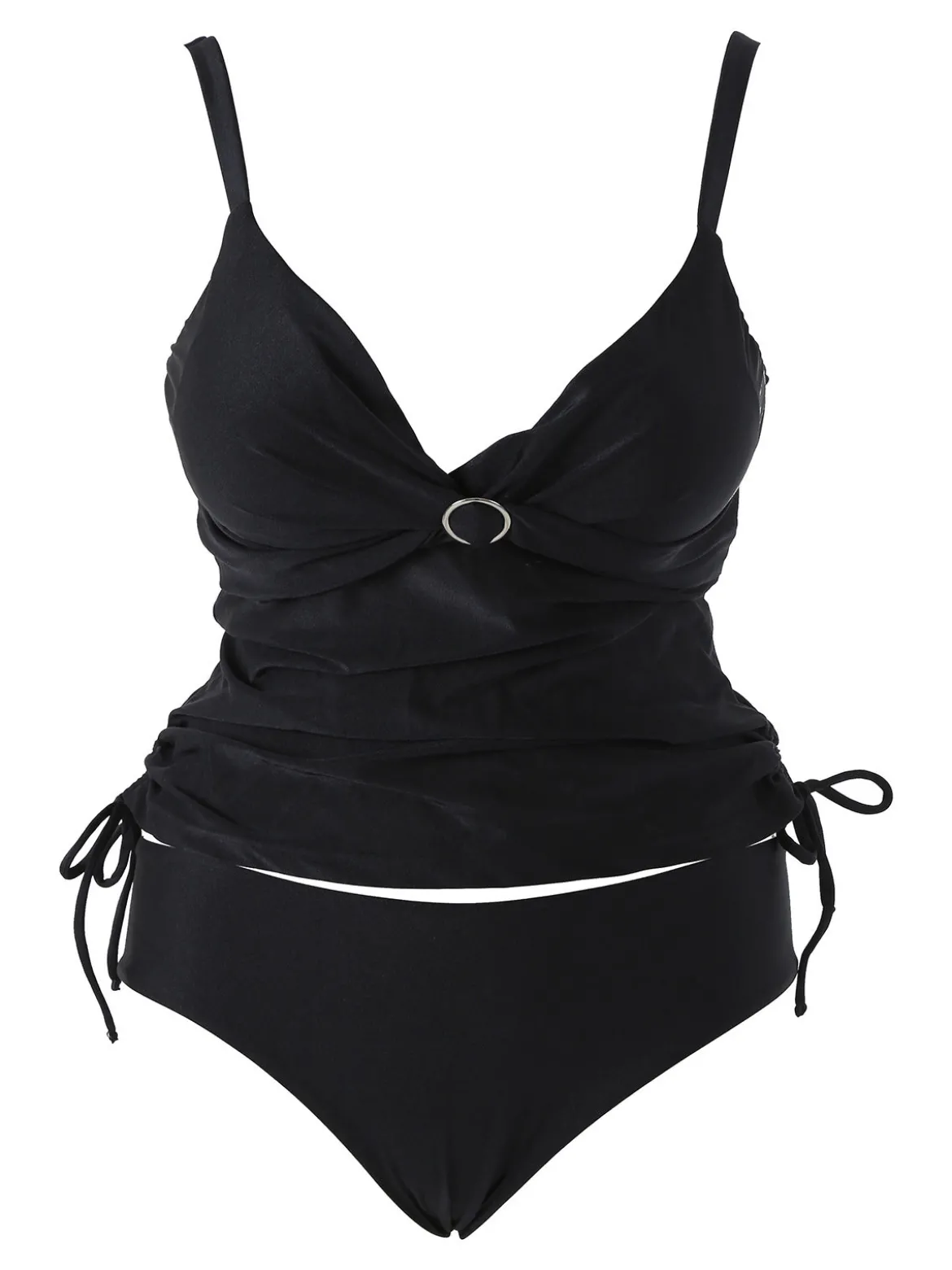 Moorea Beach Tankini donna con coppe imbottite senza ferretto e slip - nero