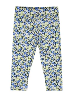 Mouset Completo da bambina con t-shirt e leggings fiorati a 3/4