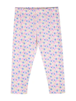 Mouset Completo da bambina con t-shirt e leggings fiorati a 3/4