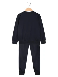 Mouset Completo tuta da bambina 2 pezzi felpa e pantaloni - blu scuro