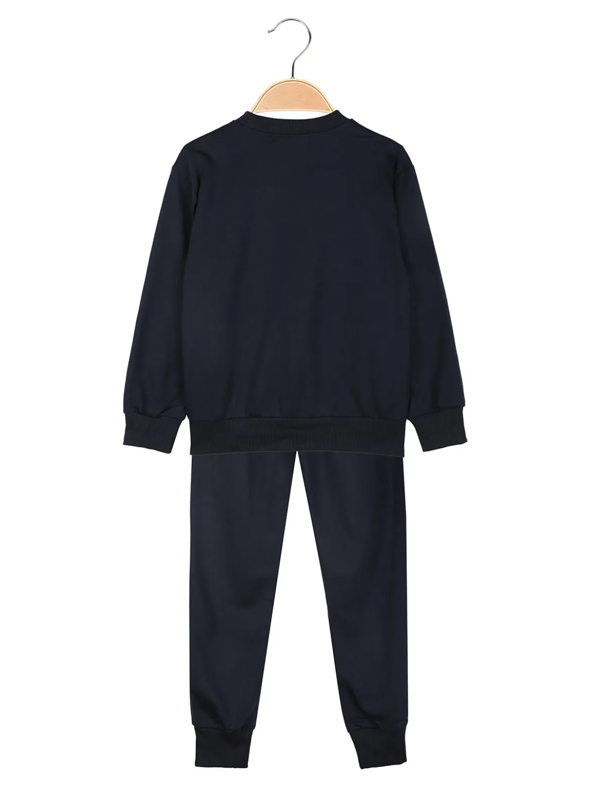 Mouset Completo tuta da bambina 2 pezzi felpa e pantaloni - blu scuro