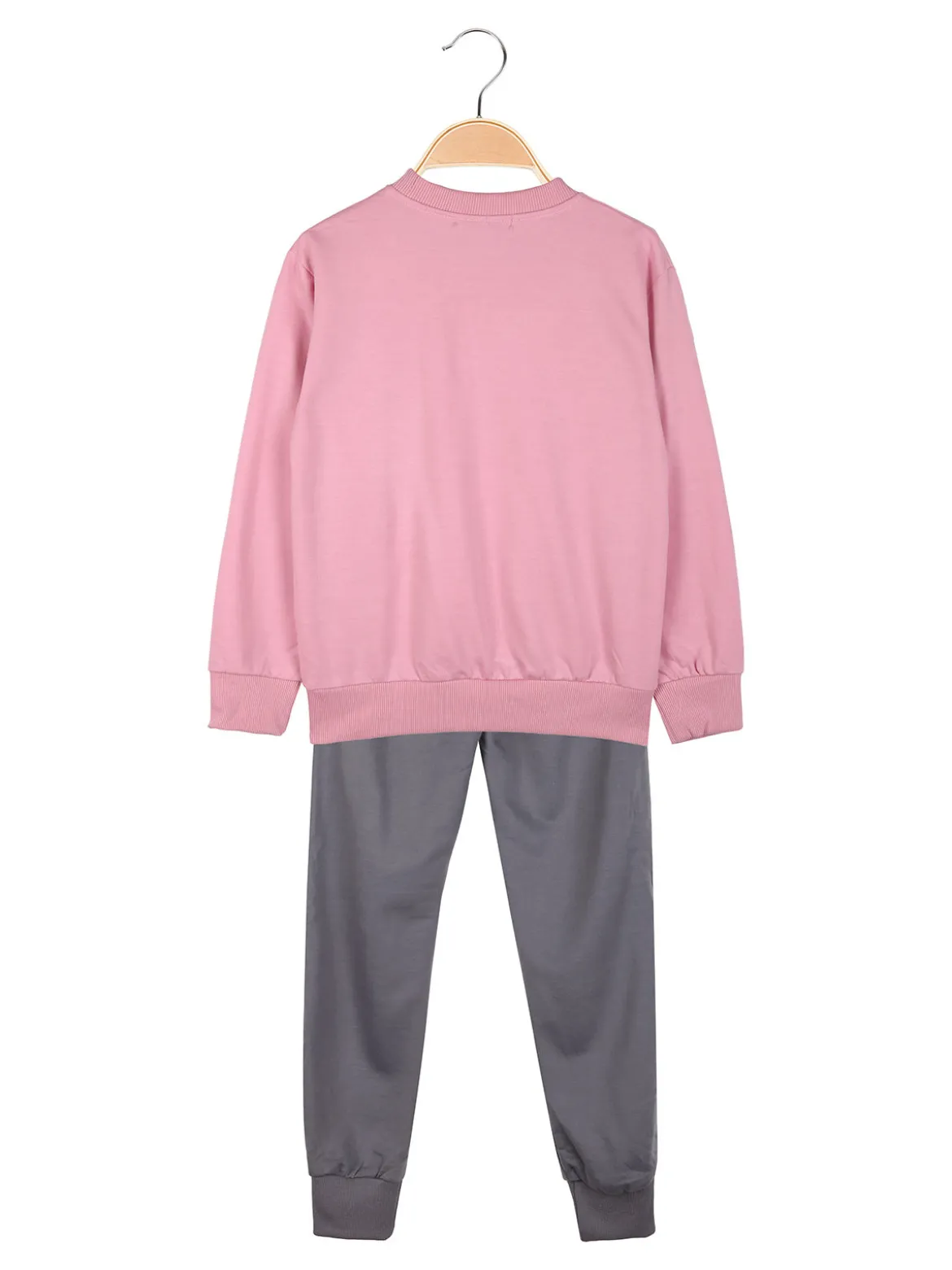 Mouset Completo tuta da bambina 2 pezzi felpa e pantaloni - rosa