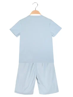 Mr Jek Completo corto da bambino con t-shirt e bermuda - azzurro