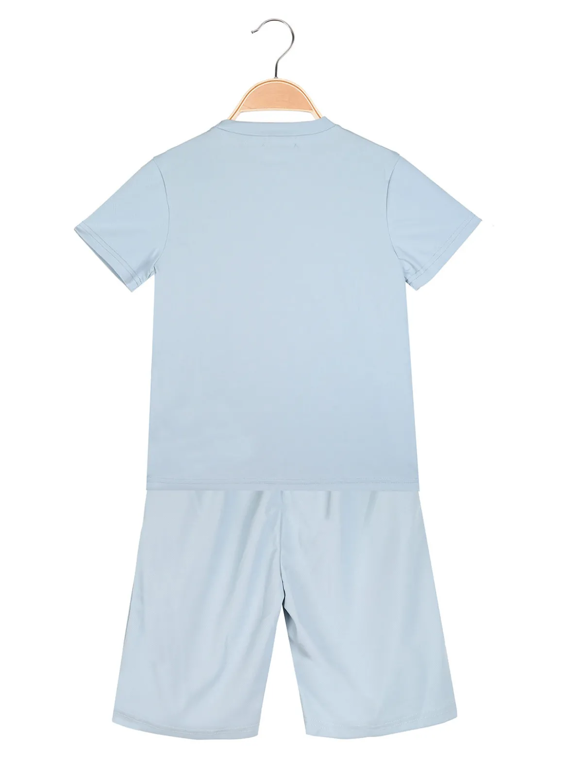 Mr Jek Completo corto da bambino con t-shirt e bermuda - azzurro