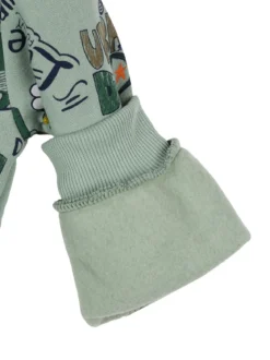 Mr Jek Completo 3 pezzi da neonato con cappuccio e zip - acqua marina