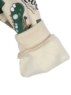 Mr Jek Completo 3 pezzi da neonato con cappuccio e zip - beige