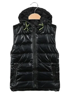 Mr Jek Gilet imbottito da bambino con cappuccio