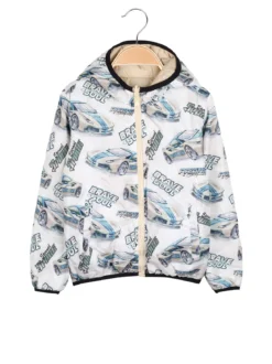 Mr Jek Giubbino 100 grammi da ragazzo reversibile con cappuccio e zip - beige