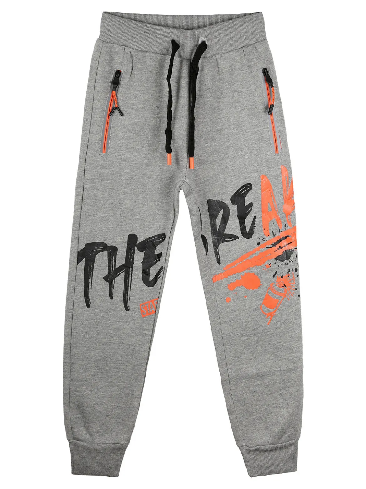 Mr Jek Pantaloni sportivi da bambino con polsini e coulisse - grigio