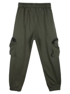 Mr Jek Pantaloni tuta da bambino con tasconi laterali e polsini