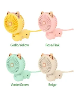 Mulin Ventilatore pieghevole - rosa