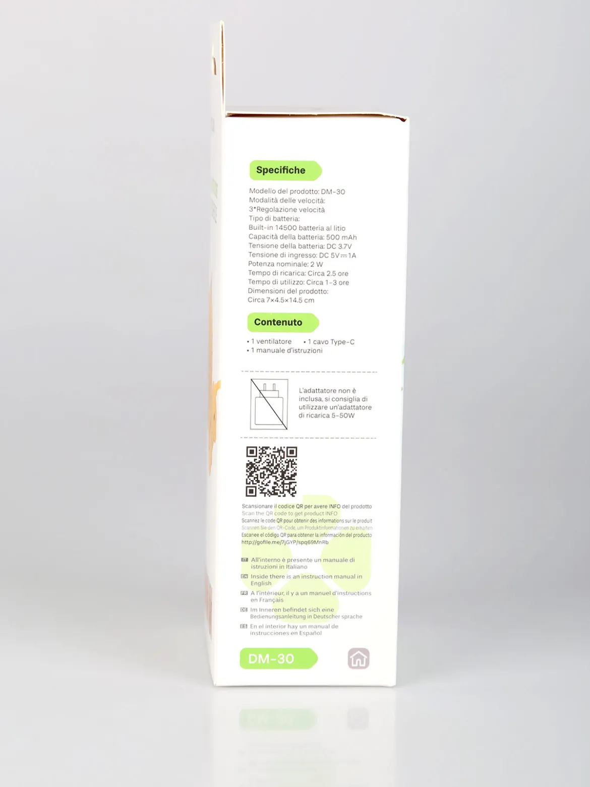Mulin Ventilatore pieghevole - rosa
