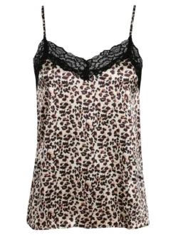 Multi Sexi Top maculato con pizzo