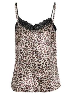 Multi Sexi Top maculato con pizzo