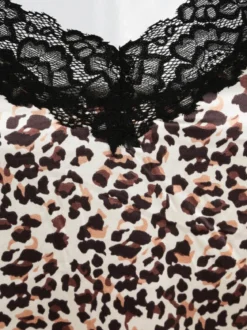 Multi Sexi Top maculato con pizzo