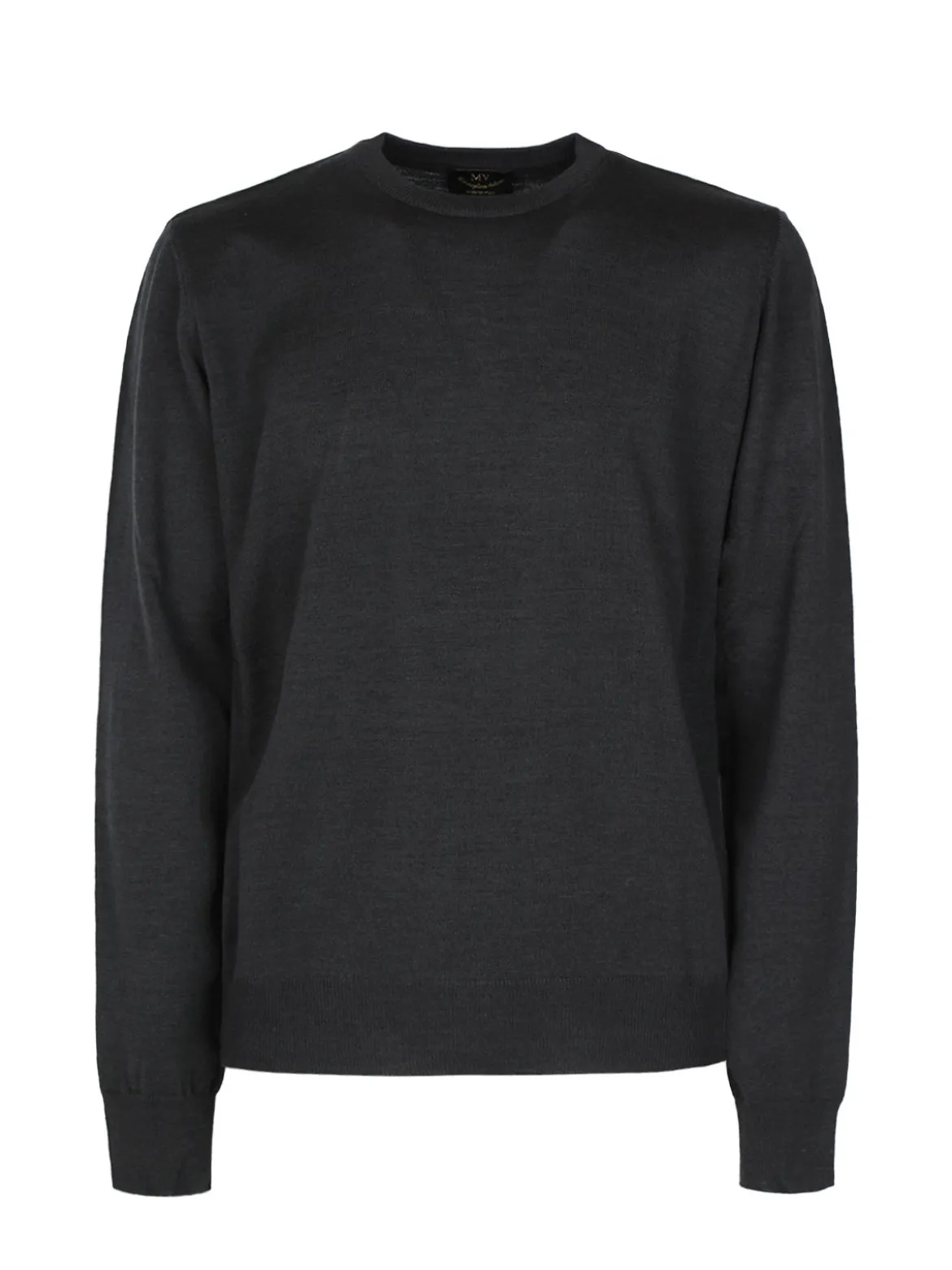 Mv Pullover da uomo misto lana girocollo