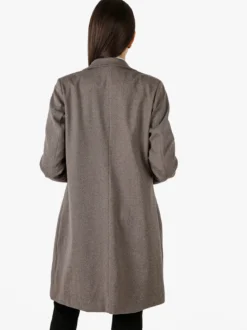 My Station Cappotto donna spigato in simil lana - taupe