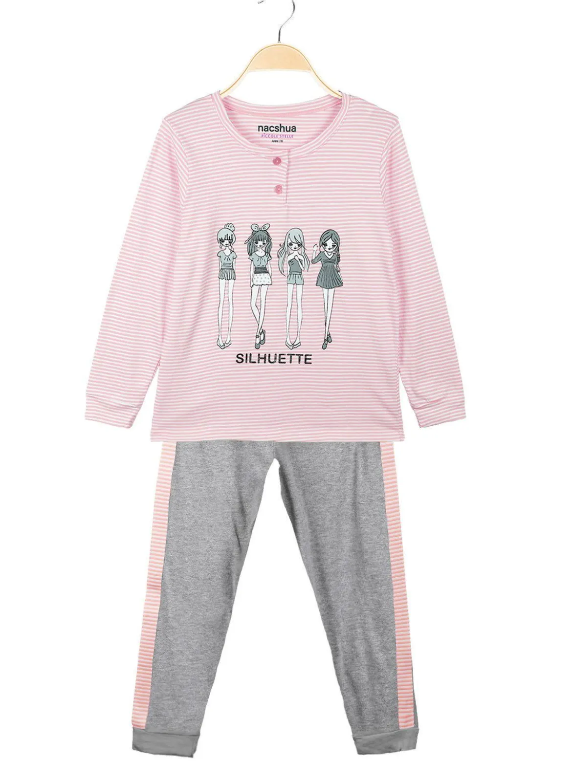 Nacshua Amma Pigiama lungo bambina in cotone