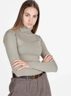 Naiife Maglia dolcevita da donna tinta unita