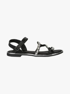 Nakoa Sandali bassi in pelle da donna con perline e strass
