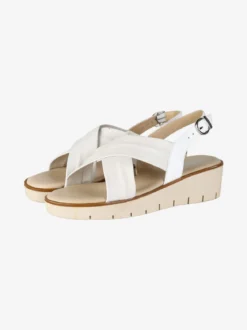 Nakoa Sandali in pelle da donna con fasce intrecciate