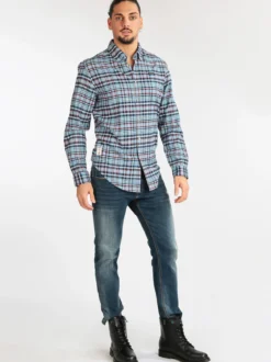 Napapijri Camicia a quadri da uomo in cotone